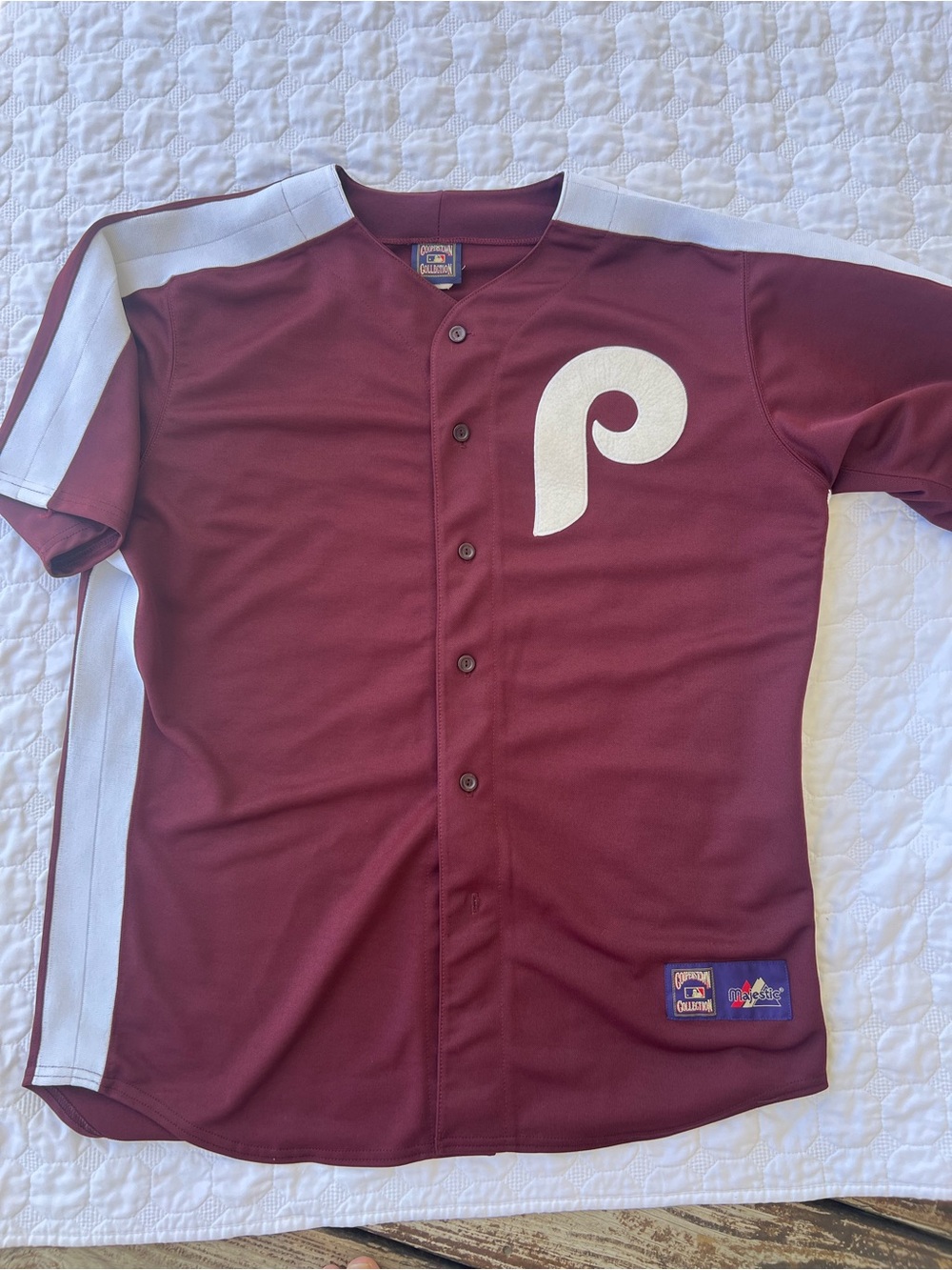 Vintage Philadelphia Phillies Majestic Cooperstown Collection Baseball Jersey XL